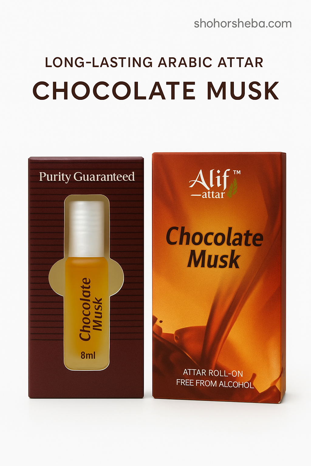 Chocolate musk Attar (চকলেট মাস্ক আতর) -8 ml